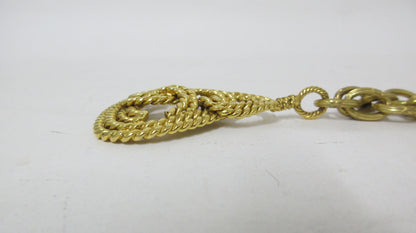 Chanel Vintage Coco Mark Necklace, Gold