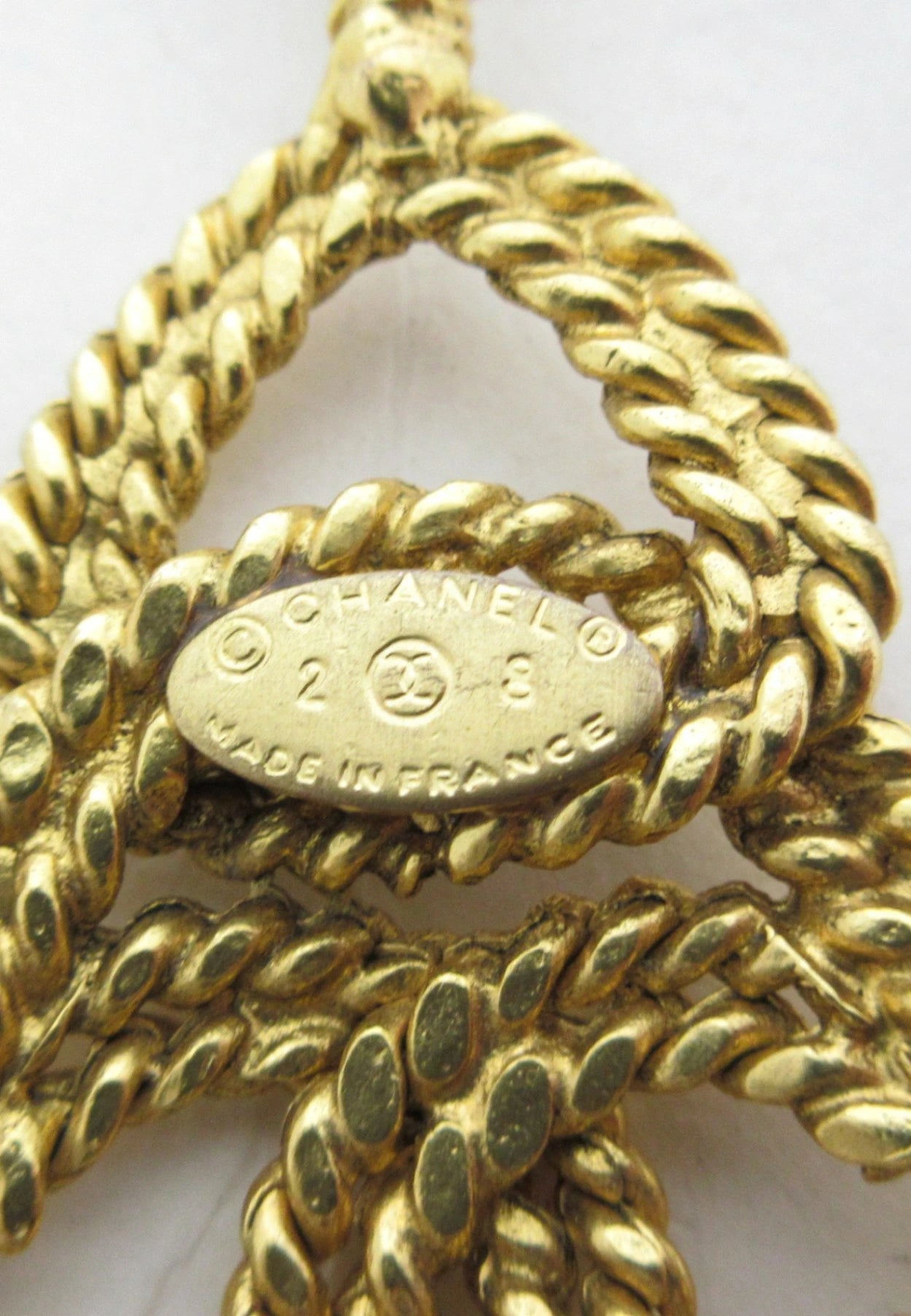 Chanel Vintage Coco Mark Necklace, Gold