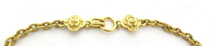 CHANEL Coco Mark Necklace 96A Clover Gold Metal