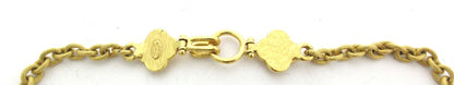 CHANEL Coco Mark Necklace 96A Clover Gold Metal