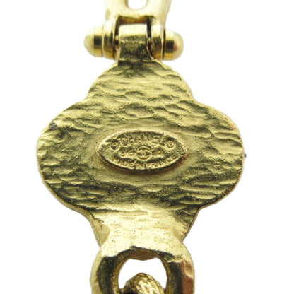 CHANEL Coco Mark Necklace 96A Clover Gold Metal