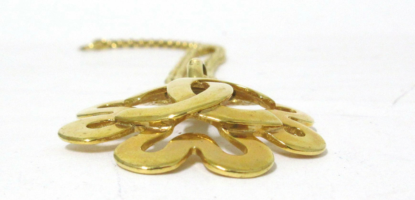 Chanel Coco Mark Necklace, Gold Metal, 95P