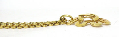 Chanel Coco Mark Necklace, Gold Metal, 95P