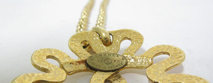Chanel Coco Mark Necklace, Gold Metal, 95P