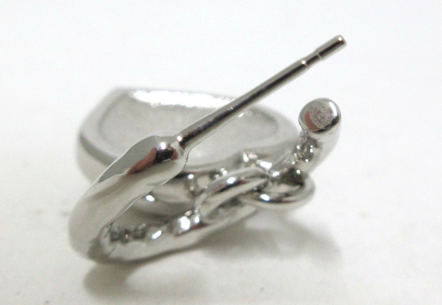 Chanel Coco Mark Heart Earrings with Rhinestones B23B
